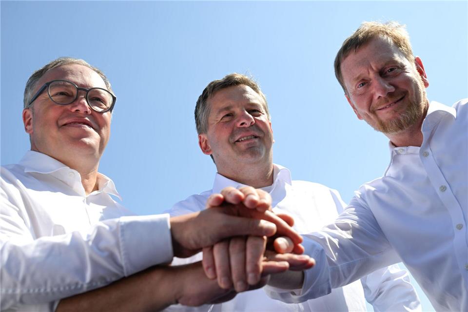 Die ostdeutschen CDU-Ministerpräsidenten ziehen an einem Strang.Hendrik Schmidt/dpa