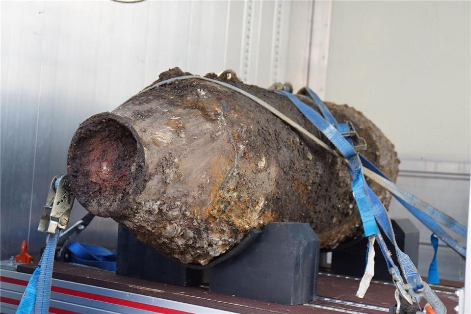 Die rund 250 Kilogramm schwere Bombe wurde erfolgreich entschärft. Pusch/SDMG/dpa