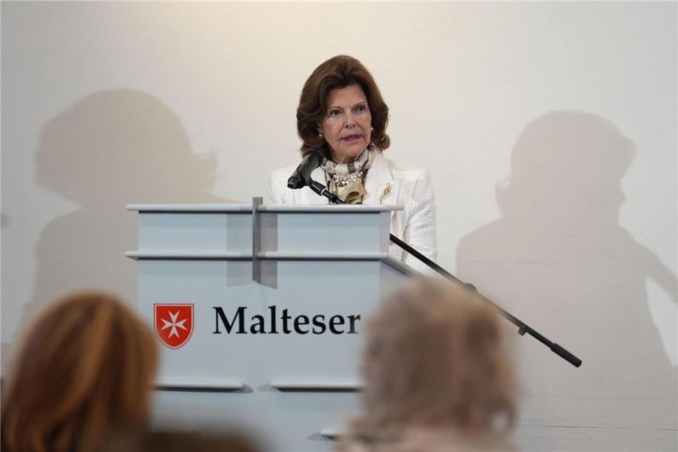 Die schwedische Königin ist für zwei Tage in Flensburg. Marcus Brandt/dpa