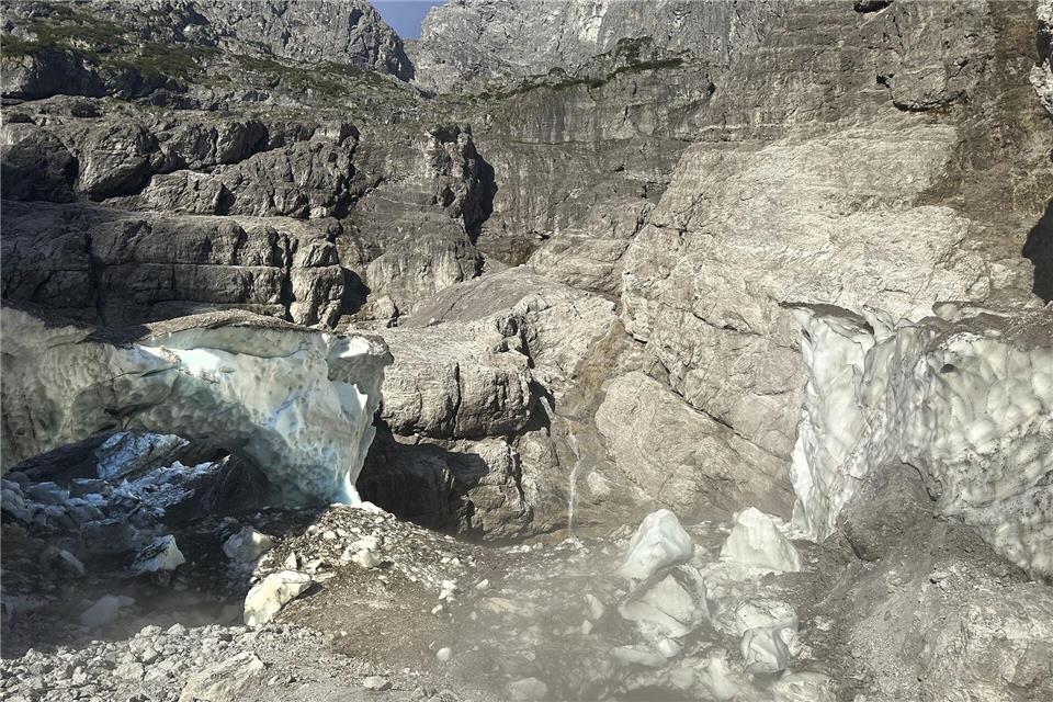 Die sogenannte Eiskapelle am Watzmann ist eingestürzt.-/Nationalparkverwaltung Berchtesgaden/dpa