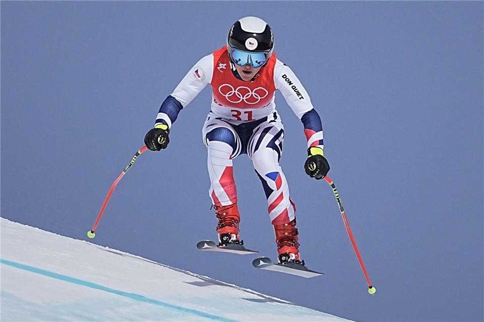 Die tschechische Skirennfahrerin Tereza Nova stürzte vor knapp einem Monat in Garmisch schwer.Michael Kappeler/dpa