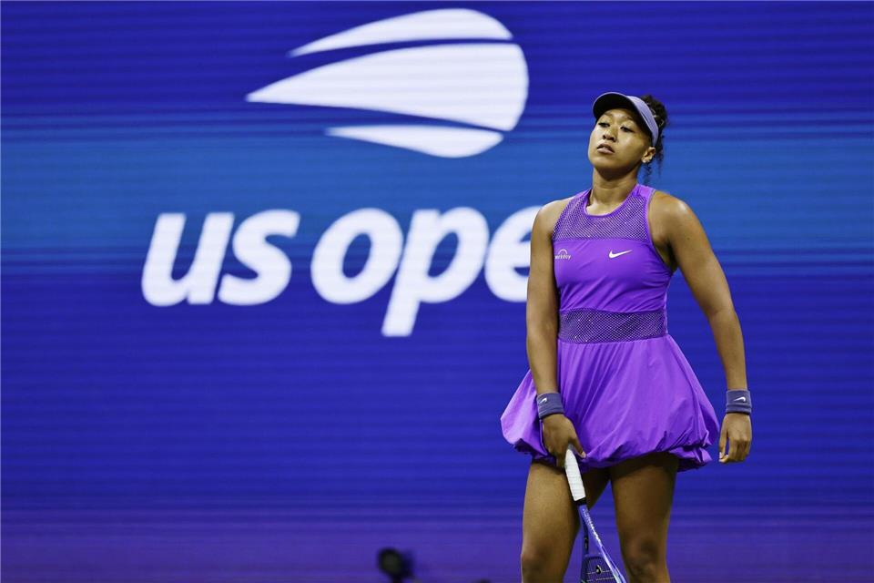 Die viermalige Grand-Slam-Siegerin Naomi Osaka kam nicht gegen Amanda Anisimova an.-/kyodo/dpa