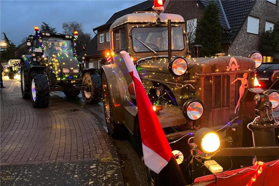 Die vierte Lichterfahrt der Doskerkerls findet dieses Mal in Ramsdorf statt.