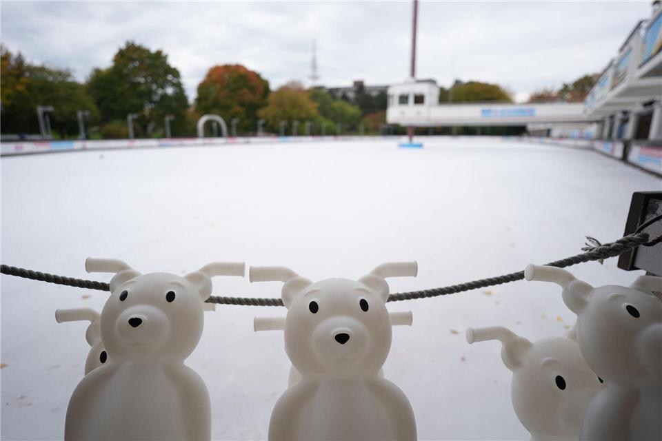 Die wohl berühmteste Eislaufbahn in Hamburg im Park Planten un Blomen startet am Samstag, 25. Oktober, in die Saison. (Archivbild)Marcus Brandt/dpa