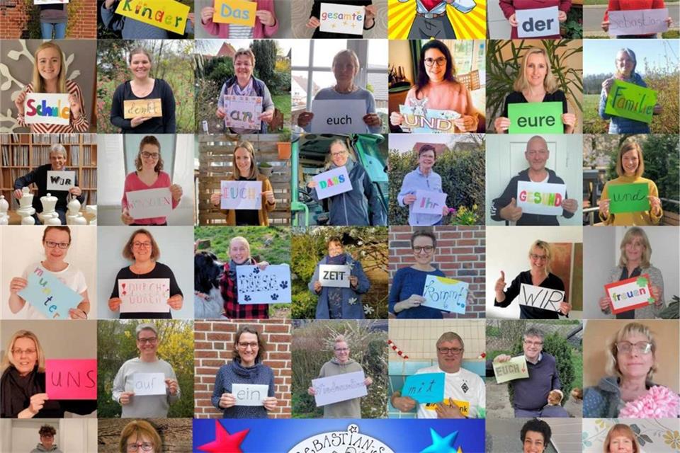 Diese Collage hat das Team der Sebastianschule gestaltet.