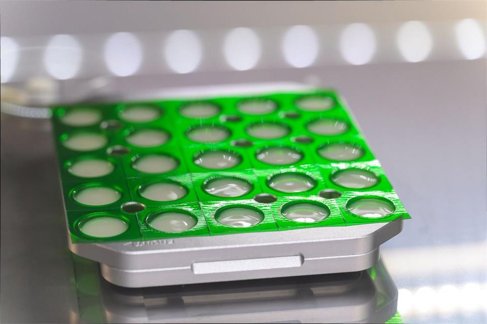 Diese Kautabletten wurden im 3D-Arzneimitteldrucker in der Apotheke des Klinikums Oldenburg hergestellt. Izabela Mittwollen/dpa