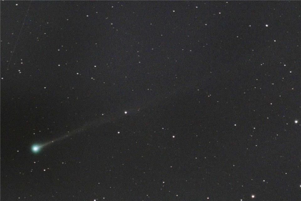 Dieser Komet mit dem Namen „C/2025 R3 (PANSTARRS)“ soll sich deutschlandweit in den frühen Morgenstunden bei klarer Sicht beobachten lassen.Uwe Pilz/Vereinigung der Sternfreunde/dpa