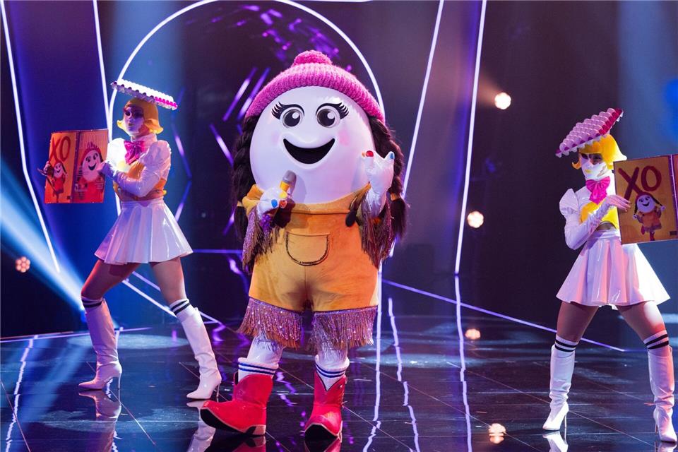 Dieser Promi hat es bis ins Finale geschafft: Das Ei namens „Eggi“. Rolf Vennenbernd/dpa