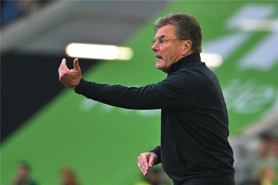 Dieter Hecking sah einen starken Auftritt seiner Mannschaft.Swen Pförtner/dpa