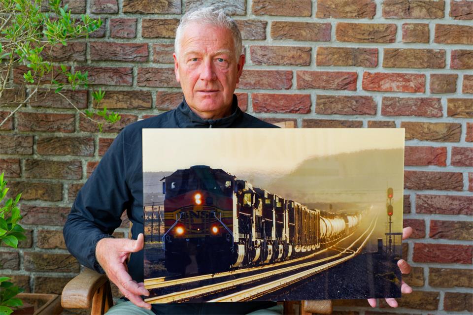 Dietmar Stienens Lieblingsfoto zeigt einen Güterzug in den USA.