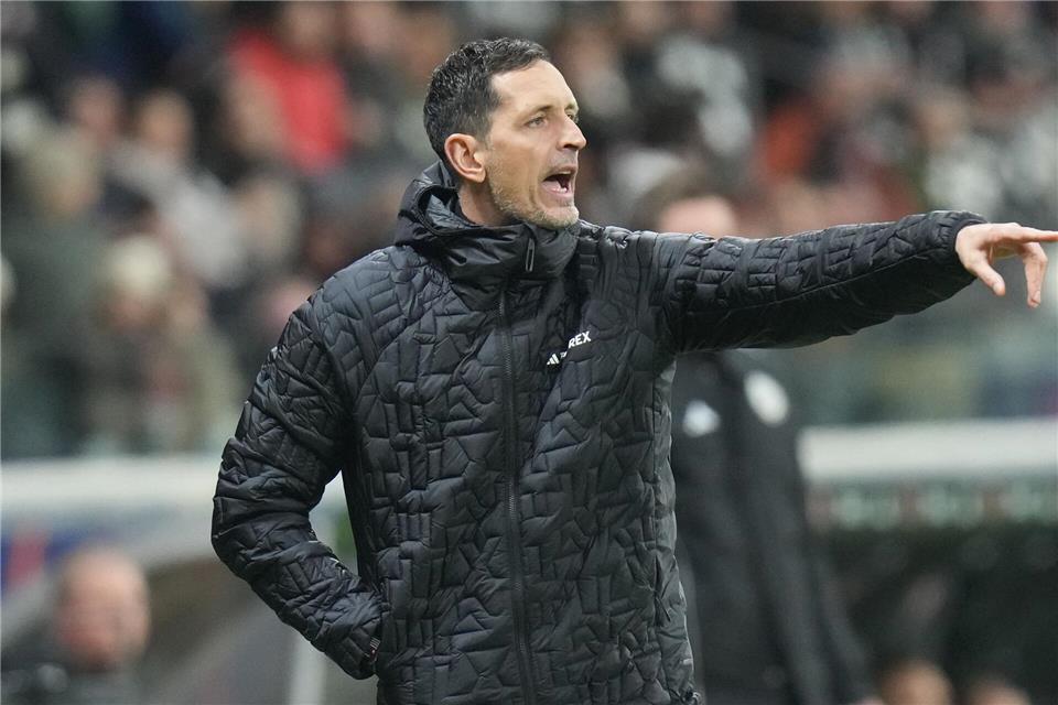 Dino Toppmöller strebt mit Eintracht Frankfurt einen siegreichen Jahresabschluss an. (Archivbild)Thomas Frey/dpa