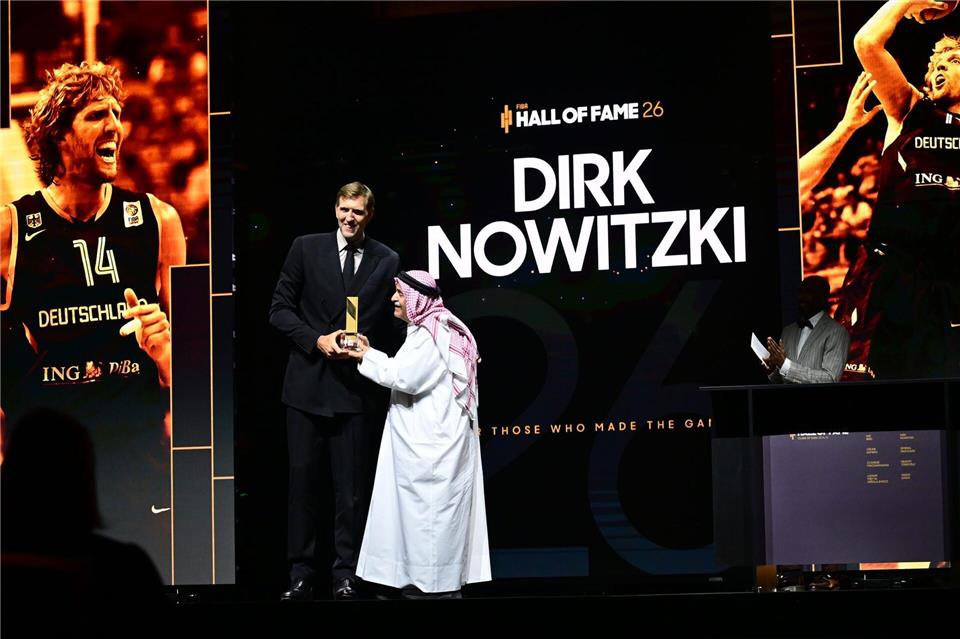 Dirk Nowitzki gehört nun zur Hall of Fame des Basketball-Weltverbandes.Sebastian Gollnow/dpa