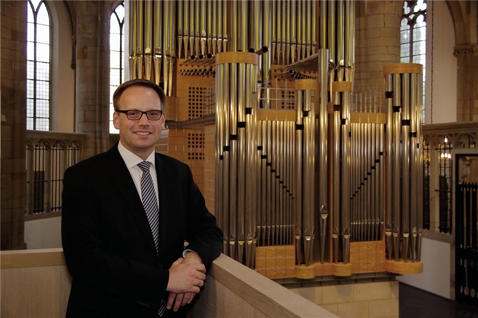 Domorganist Ansgar Schlei gastiert am Sonntag in der Kirche St. Martin.