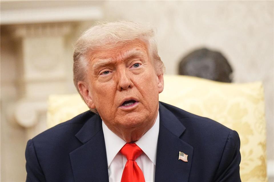 Donald Trump macht Deutschland mit Blick auf die dort stationierten US-Truppen Hoffnung. Michael Kappeler/dpa Pool/dpa