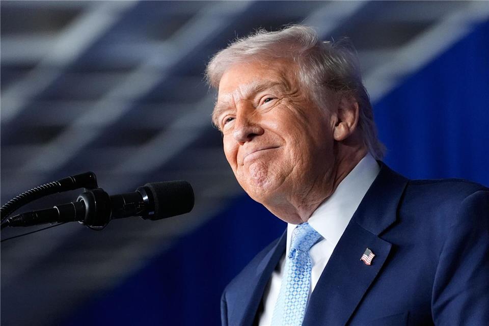 Donald Trump schwärmte von Cristiano Ronaldo. (Archivbild)Alex Brandon/AP/dpa