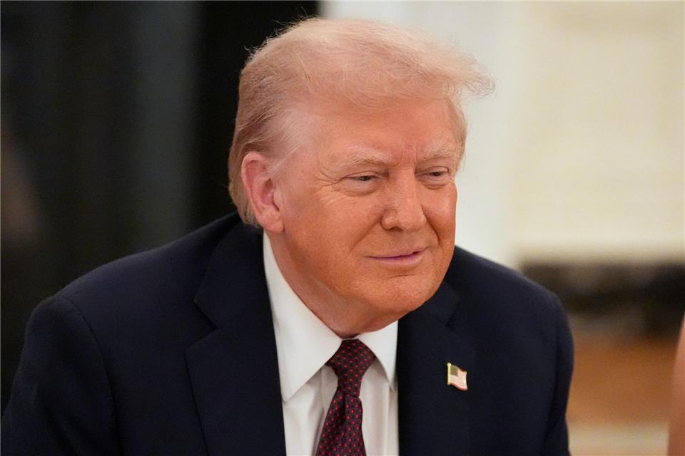 Donald Trump sieht in der Milliardenstrafe gegen Google vor allem eine Attacke auf ein US-Unternehmen. (Archivbild)Alex Brandon/AP/dpa