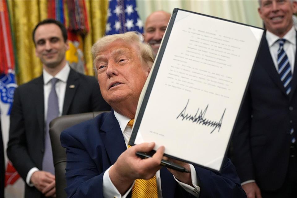 Donald Trumps Erlass sieht unterdessen eine schnellere Einführung der Quantentechnologie durch die US-Regierung vor. Jacquelyn Martin/AP/dpa