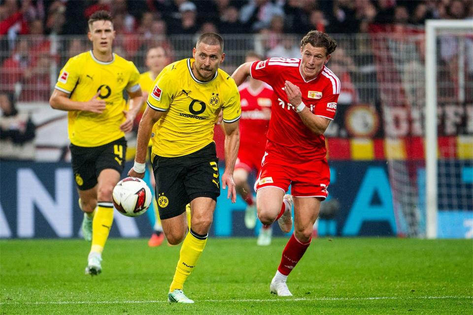 Dortmund und Union boten sich ein hart umkämpftes, aber nicht hochklassiges Spiel Julius Frick/dpa