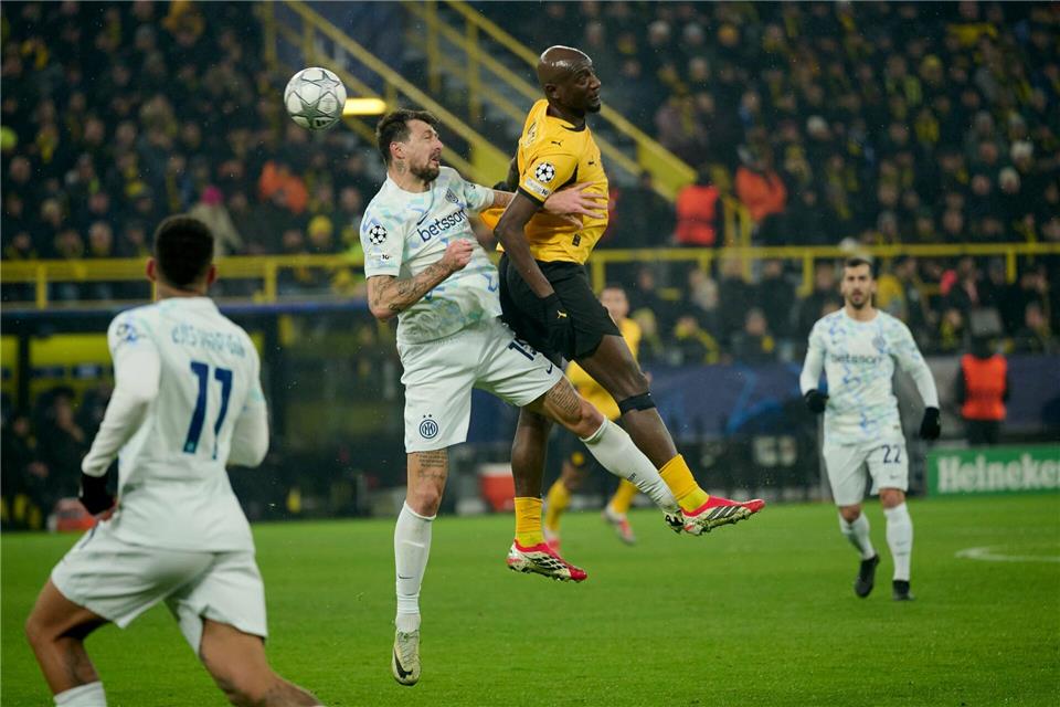 Dortmunds Serhou Guirassy spielte unglücklich.Bernd Thissen/dpa