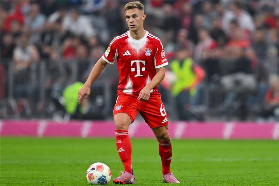 Dreh- und Angelpunkt im Bayern-Spiel: Joshua Kimmich.Sven Hoppe/dpa