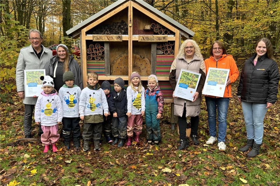 Drei Kitas sind von der Gemeinde Raesfeld und Westenergie mit dem Klimaschutzpreis ausgezeichnet worden.