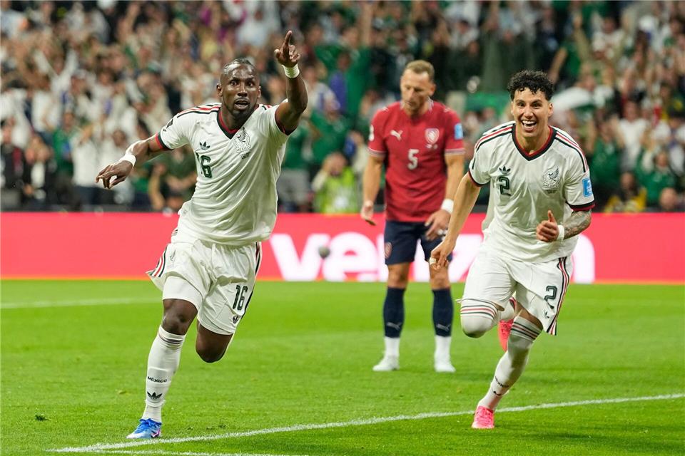 Drei Spiele, drei Siege: Mexiko ist bei der WM bislang ungeschlagen.Silvia Izquierdo/AP/dpa