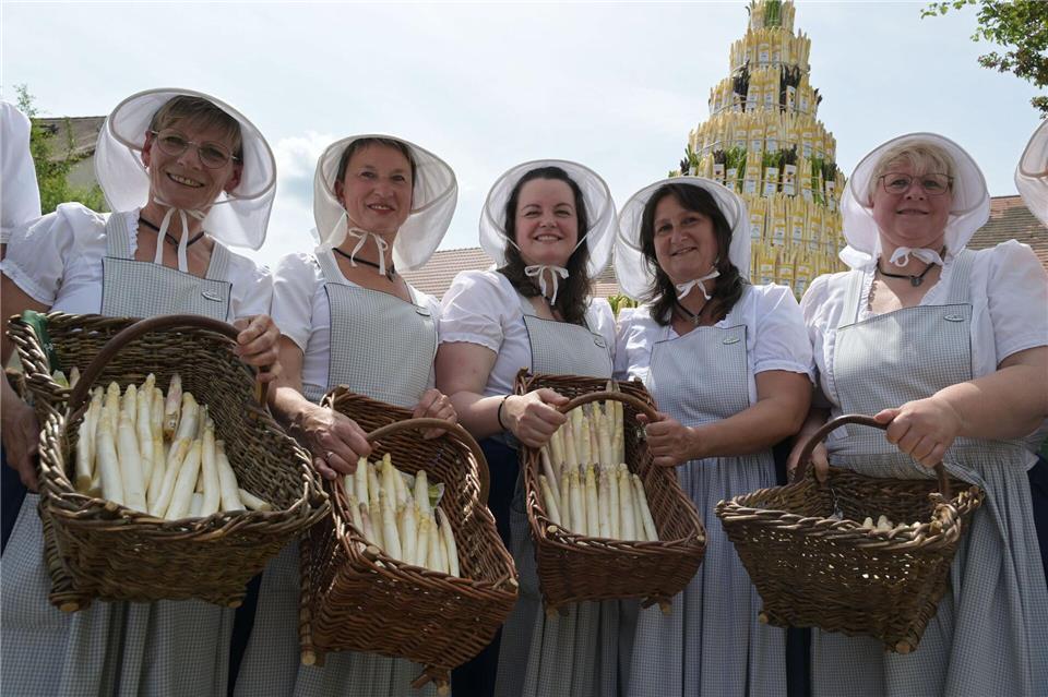 Drei Tage lang wurde in der Spargel-Stadt ausgiebig gefeiert. (Archivbild)Michael Bahlo/dpa