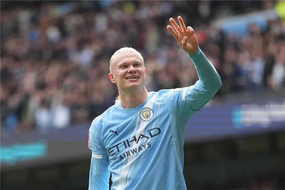 Drei Treffer: Erling Haaland.Jon Super/AP/dpa