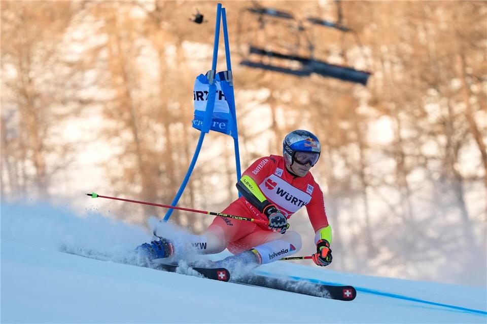 Dritter im Riesenslalom von Val d’Isère: Marco Odermatt.Giovanni Auletta/AP/dpa