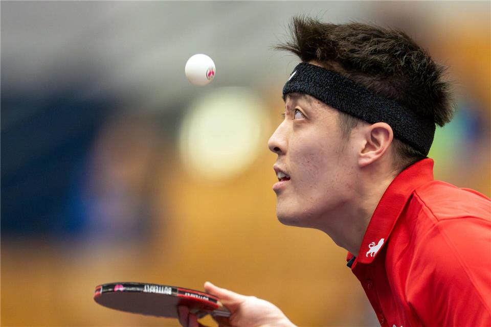 Düsseldorfs Topspieler Dang Qiu (Archivbild).Soeren Stache/dpa