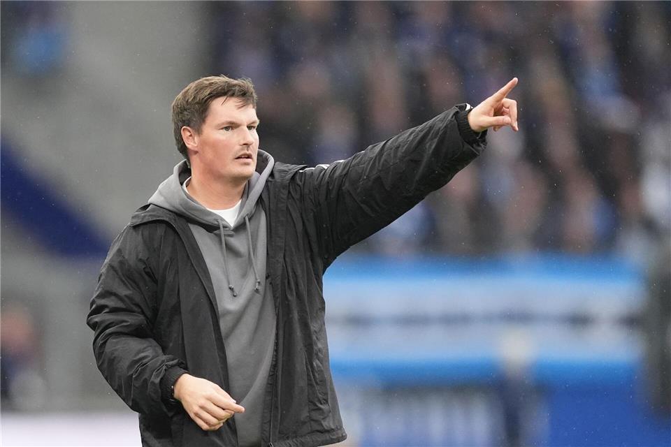 Durfte seinen zweiten Heimsieg feiern: HSV-Trainer Merlin PolzinMarcus Brandt/dpa