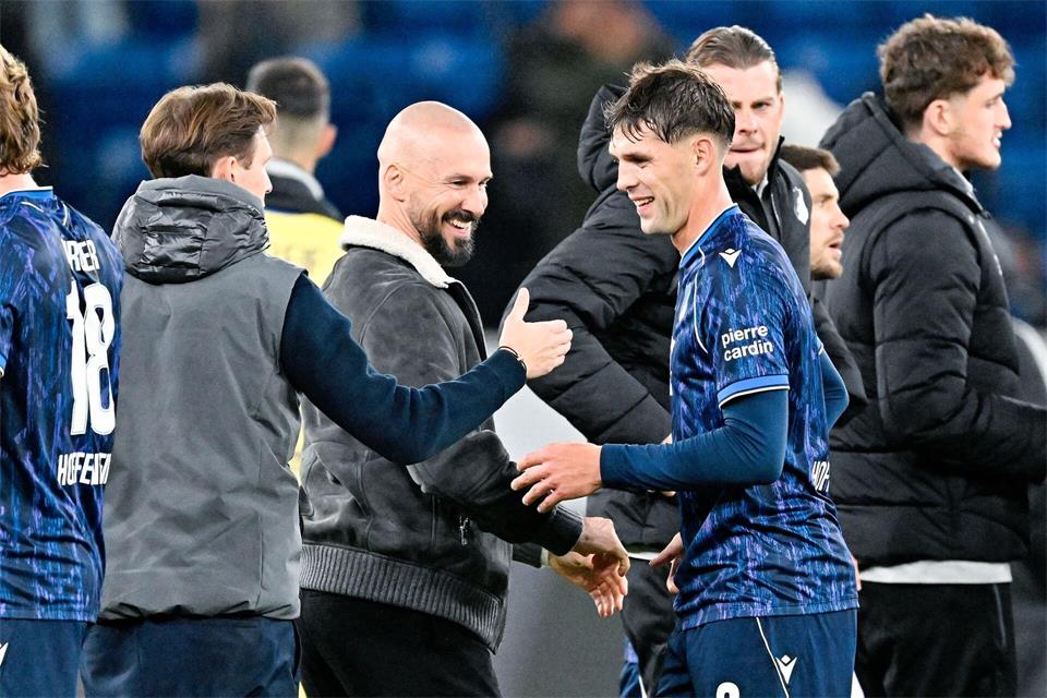 Durfte sich über das 3:0 der TSG Hoffenheim gegen Olympique Lyon freuen.Uwe Anspach/dpa