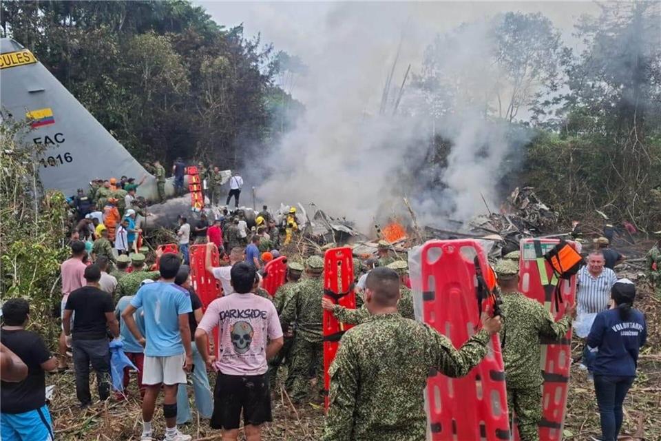 Dutzende Menschen sind bei dem Unglück ums Leben gekommen.Uncredited/MiPutumayo via AP/dpa