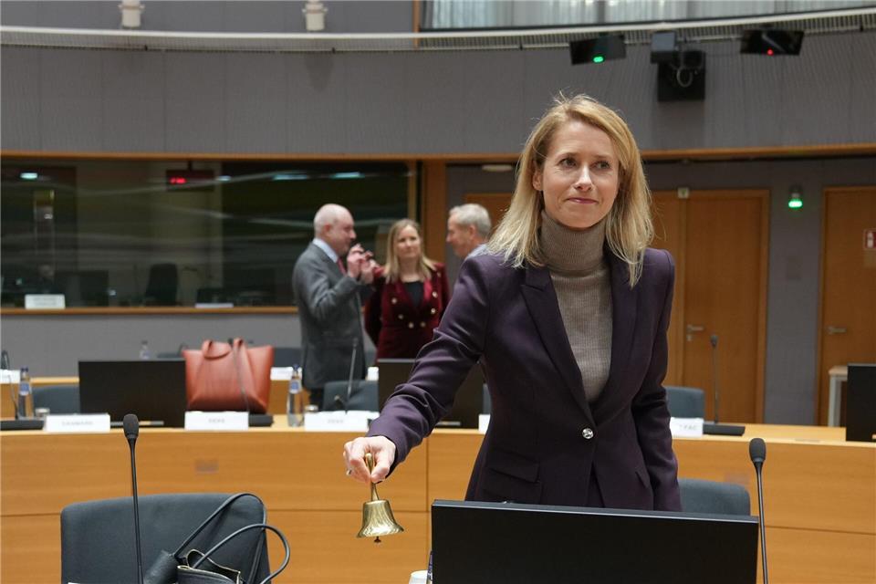 EU-Chefdiplomatin Kaja Kallas leitete das Außenministertreffen.Virginia Mayo/AP/dpa