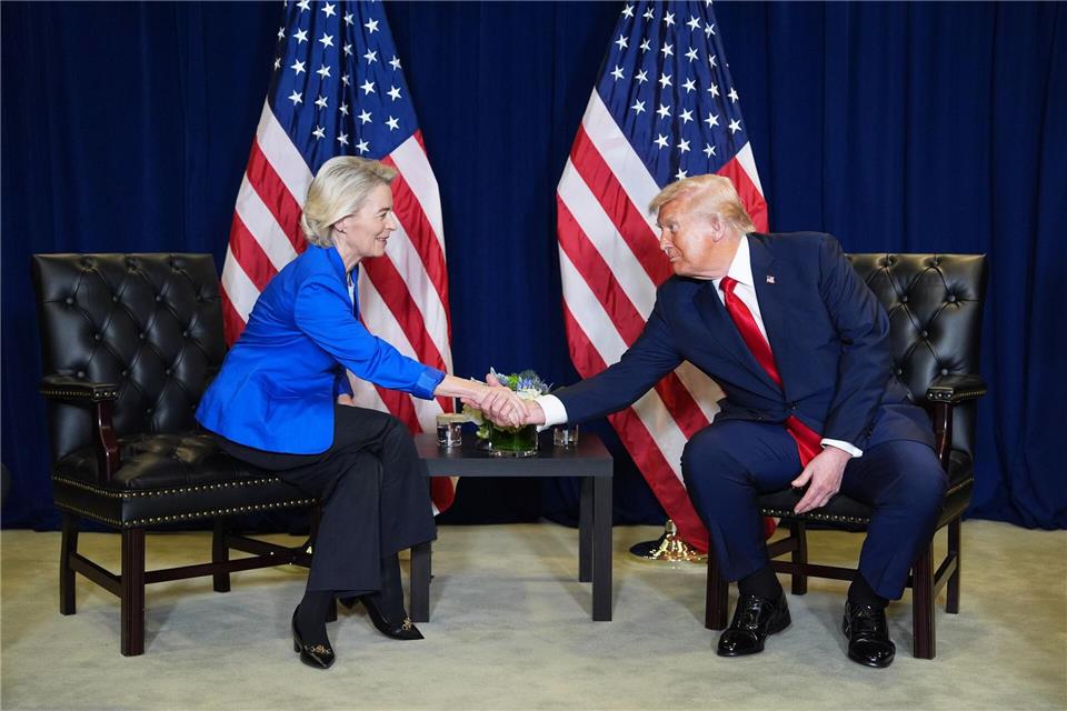 Studie: Gas-Export in EU beschert Putin Milliardeneinnahmen EU-Kommissionschefin Ursula von der Leyen hat US-Präsident Donald Trump in Aussucht gestellt, dass EU-Unternehmen künftig noch mehr LNG in Amerika kaufen. (Archivbild)Evan Vucci/AP/dpa