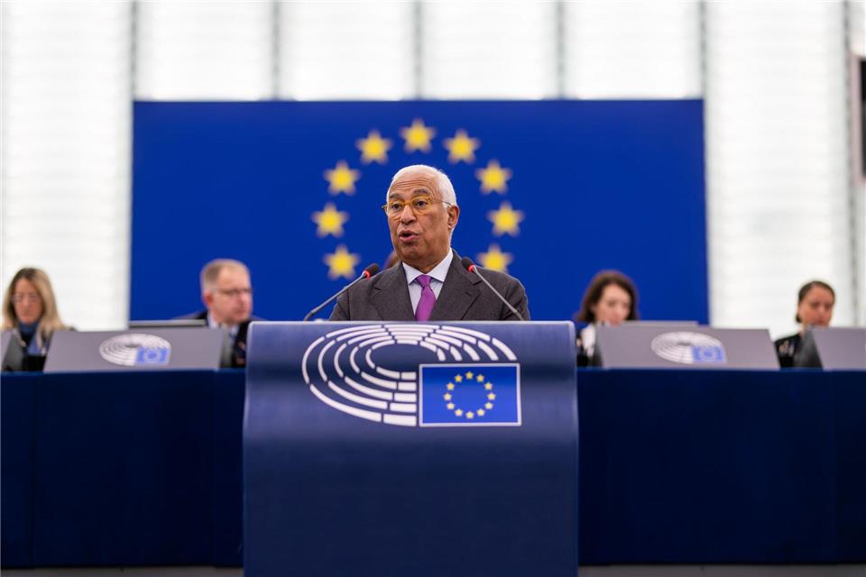 EU-Ratspräsident António Costa ist optimistisch, dass die EU auch diese Krise bewältigt.Philipp von Ditfurth/dpa