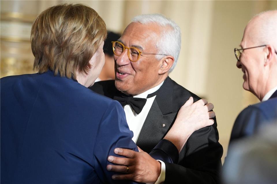 EU-Ratspräsident António Costa und Ex-Kanzlerin Angela Merkel (CDU) kennen sich gut.Marcus Brandt/dpa