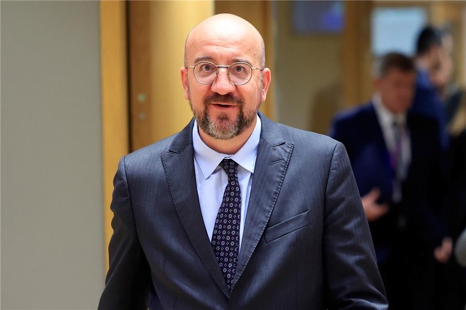 EU-Ratspräsident Charles Michel beim EU-Gipfel in Brüssel.
