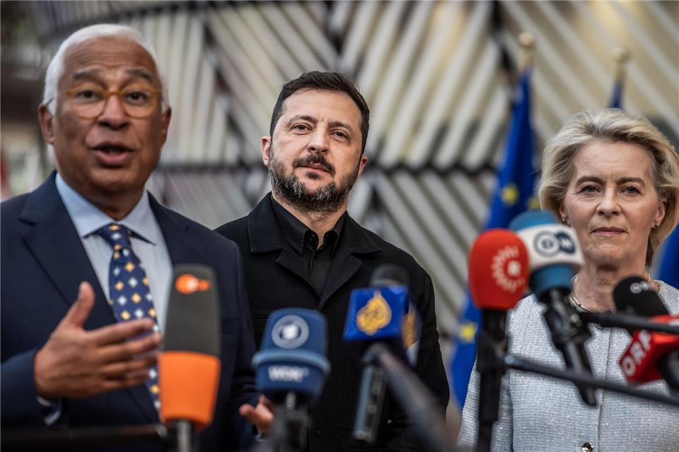 EU-Ratspräsident sorgt mit seiner Russland-Initiative für das Gesprächsthema Nummer eins beim Gipfel.Michael Kappeler/dpa