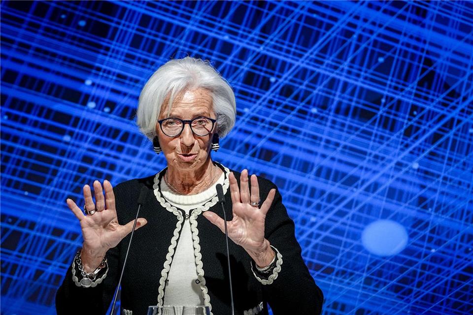 EZB-Präsidentin Lagarde hat zuletzt wiederholt die Handlungsbereitschaft der Notenbank betont. (Archivbild)Kay Nietfeld/dpa