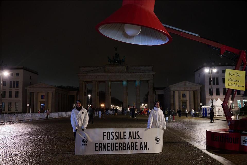 „Earth Hour“ in BerlinAnnette Riedl/dpa