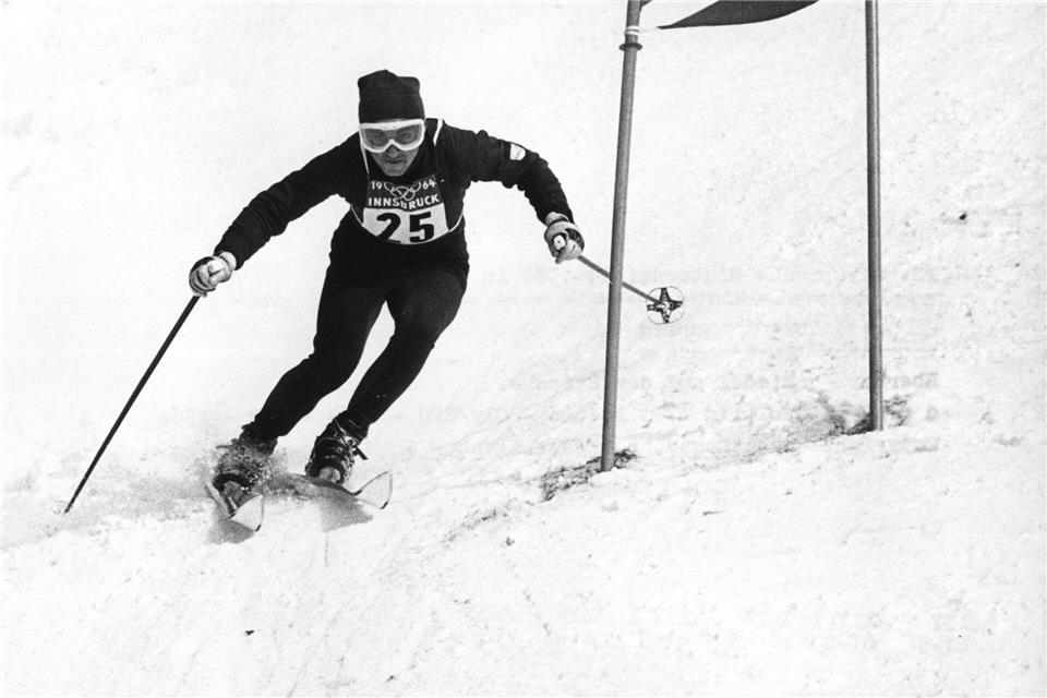Eberhard Riedel bei den Olympischen Spielen 1964 in Innsbruck. (Archivbild)picture-alliance / dpa