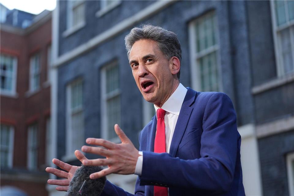 Ed Miliband ist neuer Außenminister.Yui Mok/PA Wire/dpa