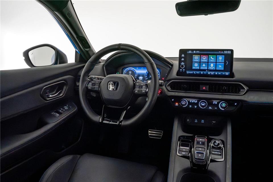 Eher nüchterne Angelegenheit: Das Cockpit des neuen Prelude sammelt nicht so viele Pluspunkte wie der Rest.Honda/dpa-tmn