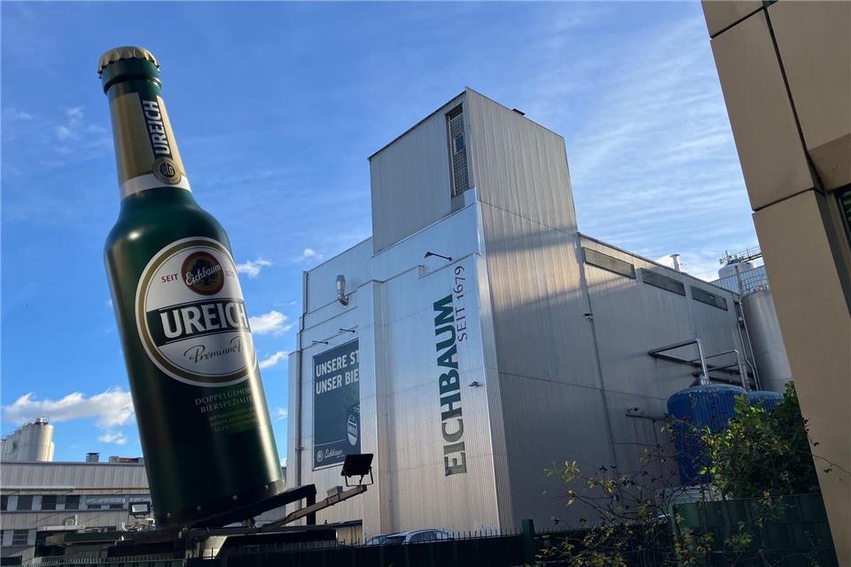 Mehr als 300 Beschäftigte von Eichbaum-Insolvenz betroffen  Eichbaum befindet sich in einer Insolvenz in vorläufiger Eigenverwaltung. (Foto aktuell)Wolfgang Jung/dpa