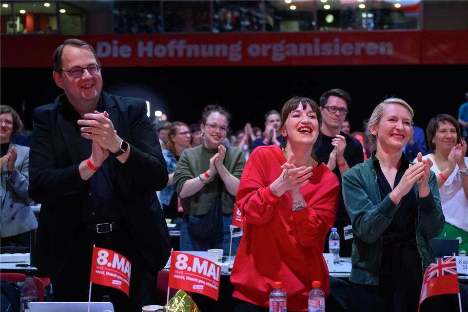 Eigentlich wollte die Linke eine Botschaft von Harmonie setzen.Hendrik Schmidt/dpa