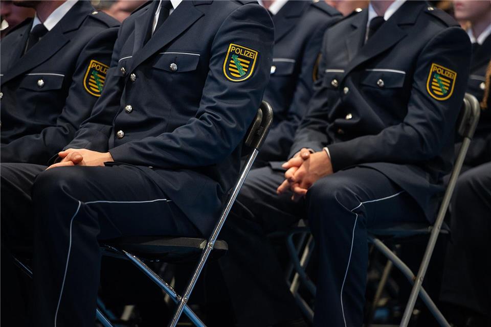 Ein Drittel der angehenden Polizistinnen und Polizisten sind Frauen. (Archivbild)Paul Glaser/dpa-Zentralbild/dpa
