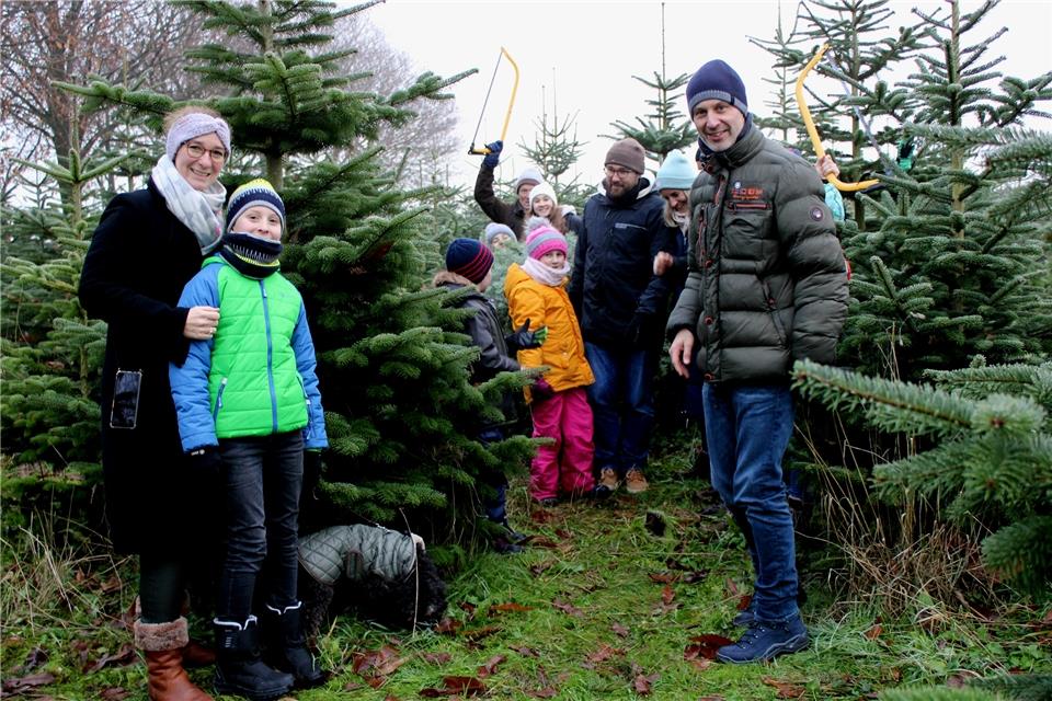 Ein Erlebnis für die ganze Familie: Die Tannenbaum-Auswahl auf dem Hof der Familie Böckenhoff in Raesfeld.