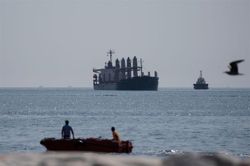 Ein Frachtschiff im Marmarameer. (Archivbild)Khalil Hamra/AP/dpa