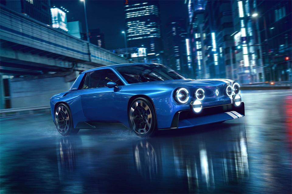 Ein Klassiker, exklusiv neu interpretiert: Der elektrifizierte R8 Gordini von Renault bleibt wohl ein Showcar.Renault/dpa-tmn